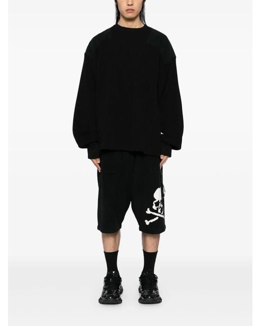 MASTERMIND WORLD Black Patchwork Sweater for men