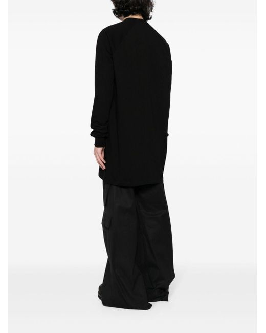 メンズ Rick Owens Long-sleeve Cotton Sweatshirt Black