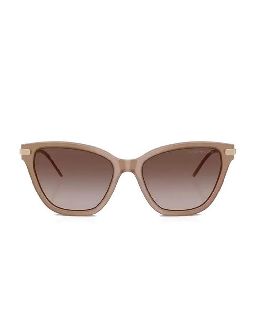 Emporio Armani Metallic Cat-Eye Sunglasses