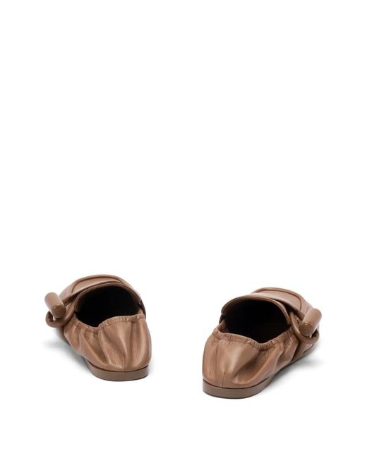 Loewe Brown Toggle Loafers