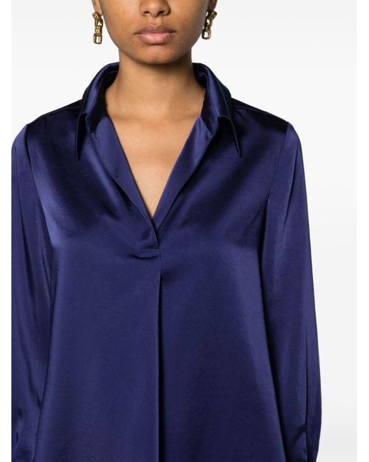 Blusa con cuello en V Claudie Pierlot de color Blue