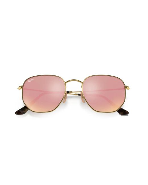 Ray-Ban Pink Hexagonal Sunglasses