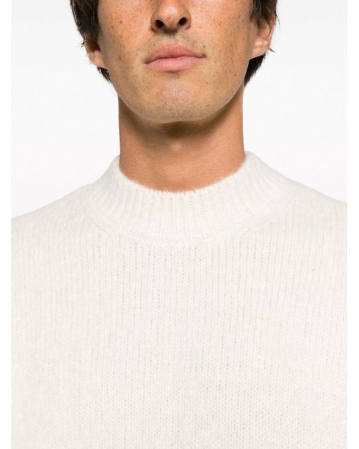 Jacquemus White La Maille Pavane Jumper