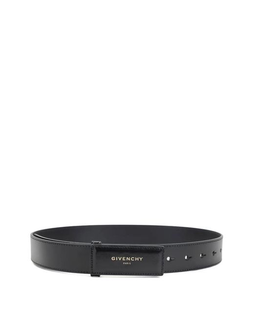 Givenchy Label Box Leren Riem in het White