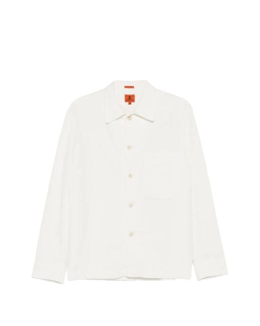 Sobrecamisa Con Botones Barena de hombre de color White