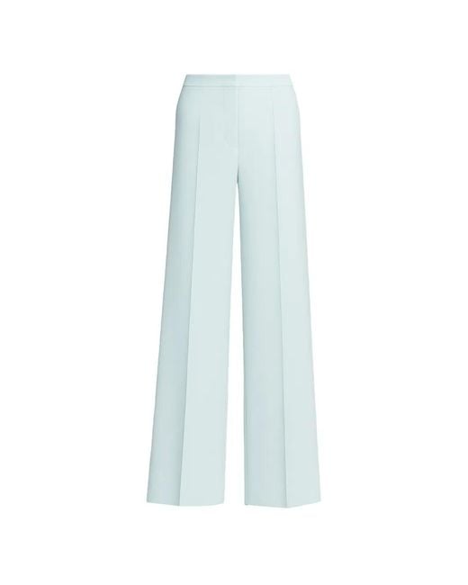 Alberta Ferretti Blue Wide-Leg Trousers
