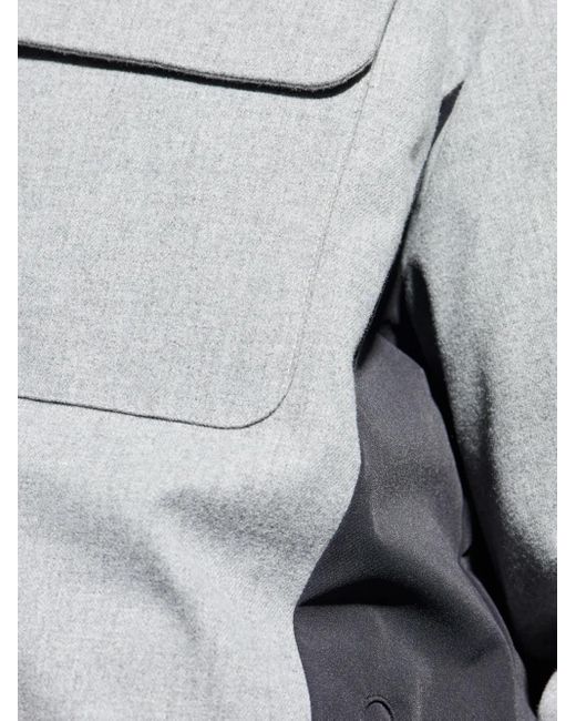 Bogner Gray Cobeyn Flap-Pockets Hooded Jacket for men