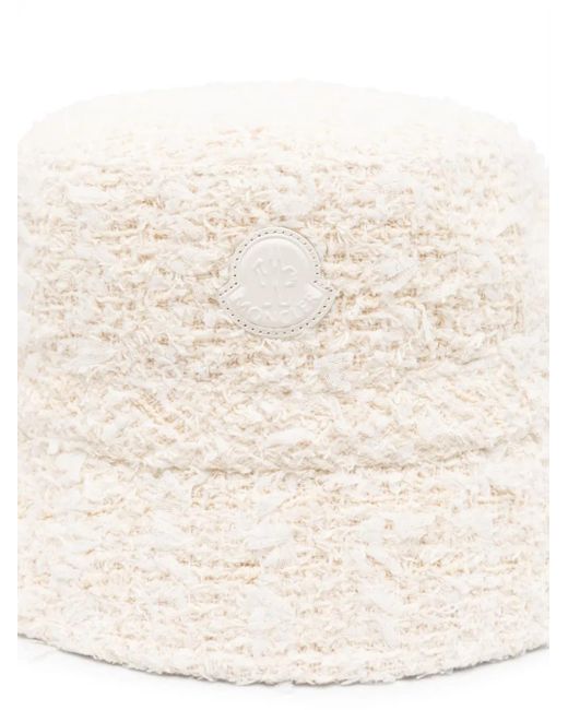 Moncler Natural Bouclé Bucket Hat
