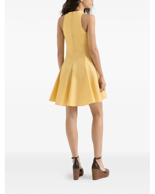 Brunello Cucinelli White Techno Cotton Poplin Mini Dress