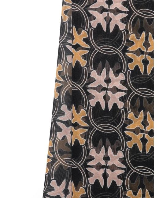Pinko Black Printed Scarf