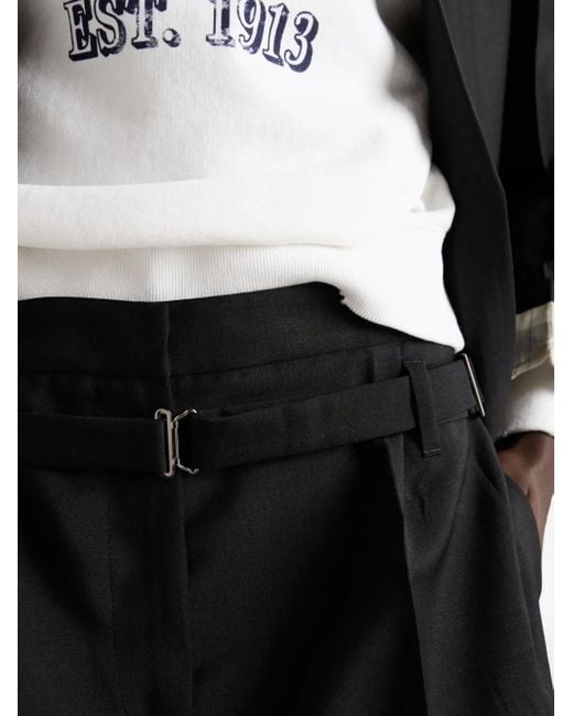 Prada Black Mohair Shorts