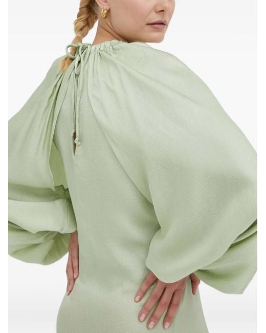 Robe Longue À Manches Ballon Day Birger et Mikkelsen en coloris Green