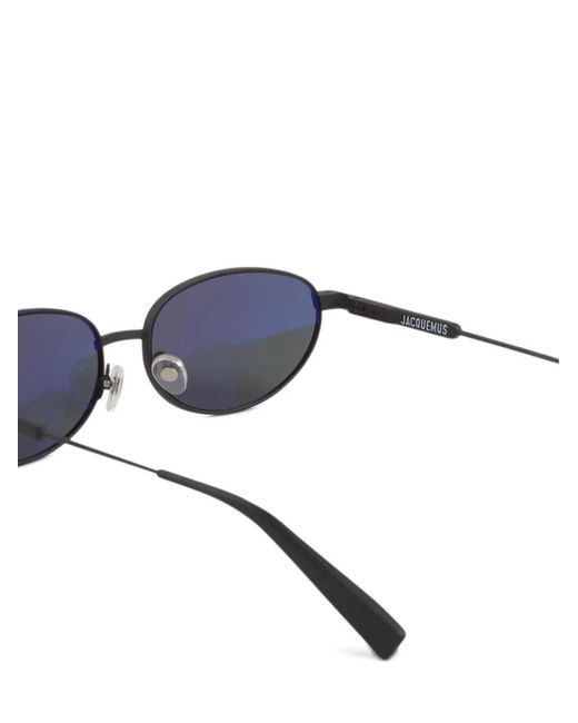 Jacquemus Gray Oval-Frame Sunglasses