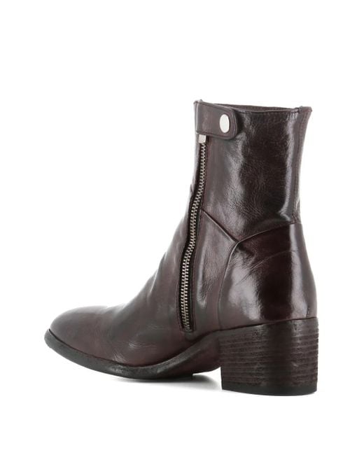 Officine Creative Brown Stiefel mit Blockabsatz