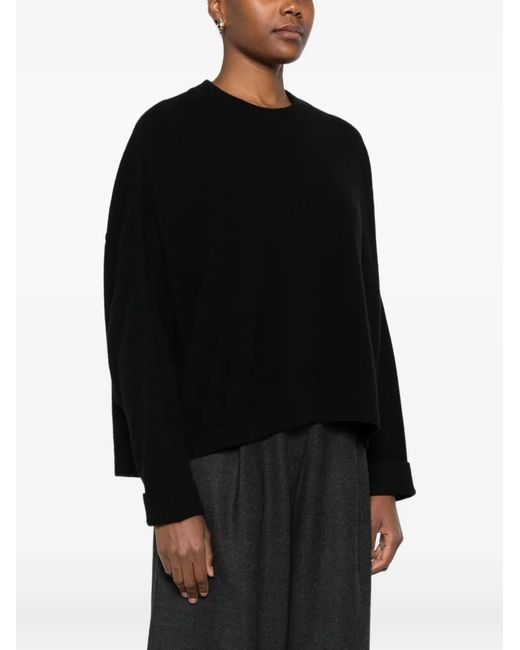 Dusan Black Crew-Neck Sweater