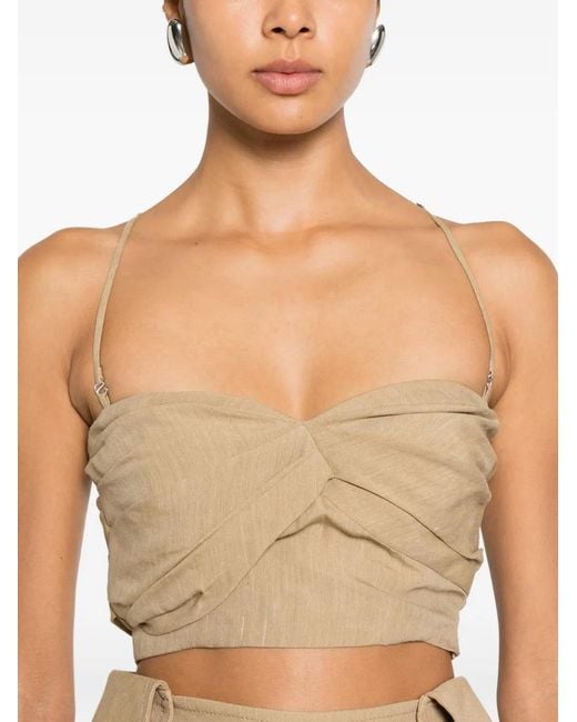 Viktor & Rolf Natural Cropped Top