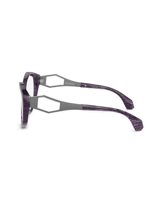 Alain Mikli Blue Geometric-Frame Glasses