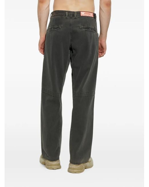 DIESEL Gray D-Zeta Panelled Jeans for men