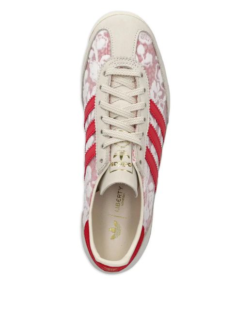 Adidas Pink Floral-Lace Sneakers