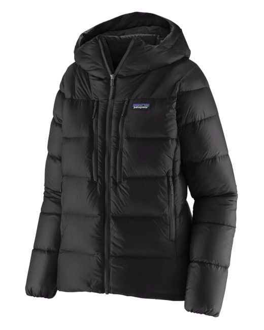 Patagonia Black X Fitz Roy Down Hooded Zip Jacket