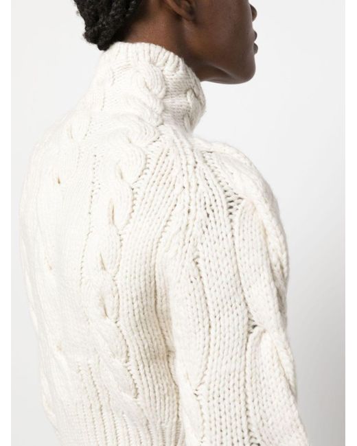 Zimmermann White Pullover mit Rüschenkragen