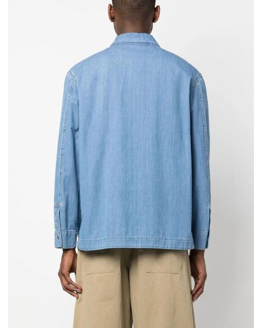 Lanvin Blue Denim Shirt for men