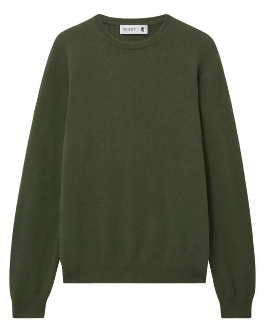 Pringle of Scotland Green Round-Neck Cashmere Jumper for men