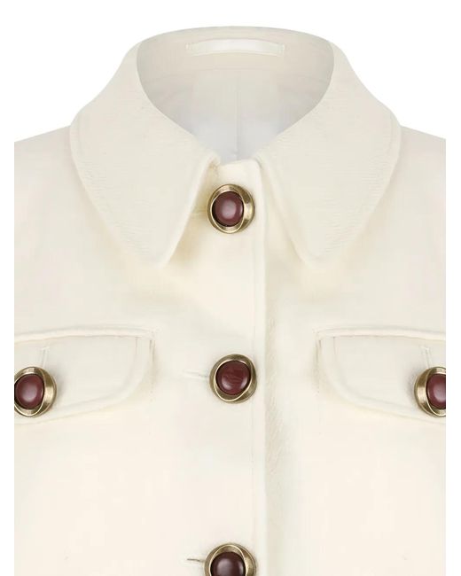 Fortela White Veste À Boutonnière