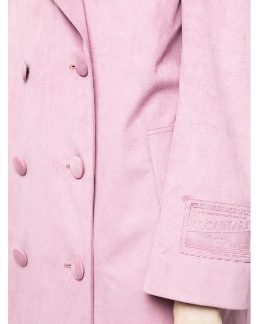 Gcds Pink Double-Breasted Coat