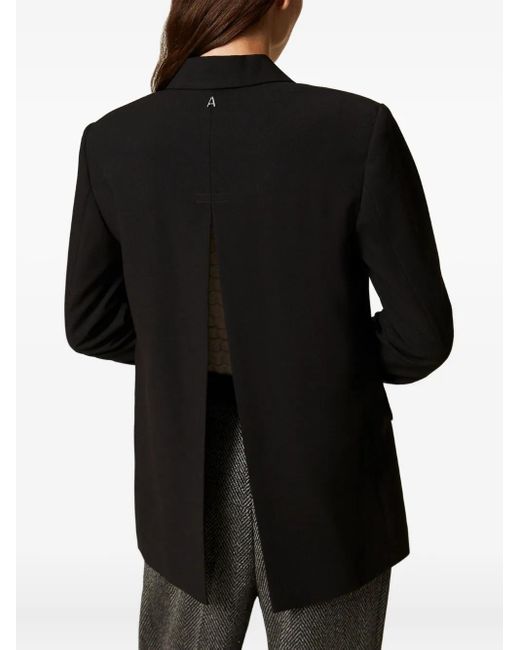 Twinset Black Single-Breasted Blazer