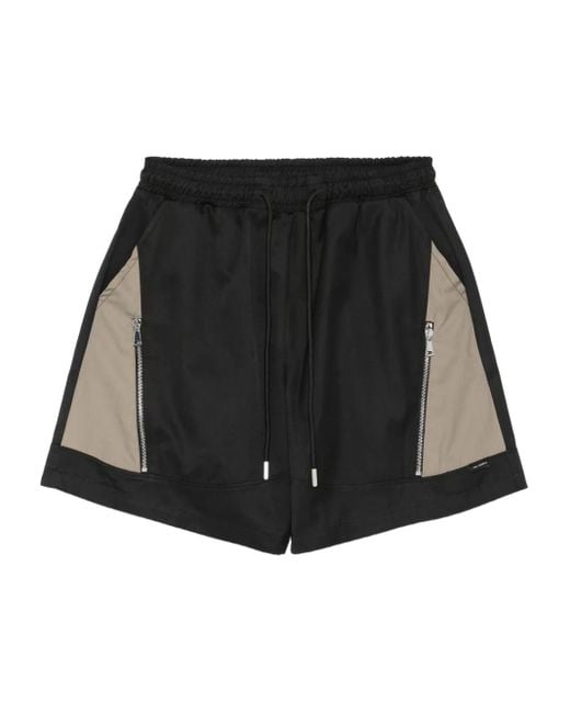 メンズ Yes London ジップディテール ショートパンツ Black