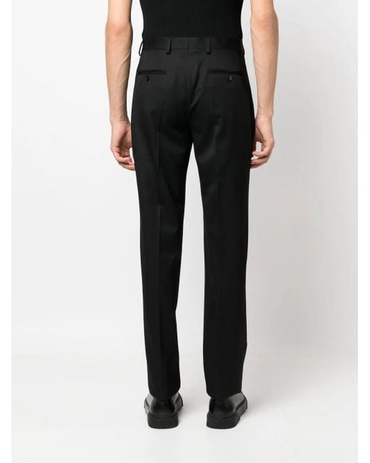Moschino Black Straight-Leg Tailored Trousers for men