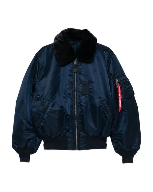 Mastermind Japan Blue Mastermind World X Alpha Industries B-15 Flight Jacket for men