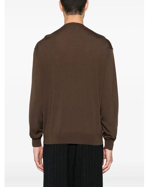 D4.0 Klassischer Pullover in Brown für Herren