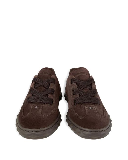 Jimmy Choo Brown Diamond Light Flex F Sneakers