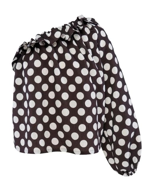 Sleeper Black Polka-Dot Blouse