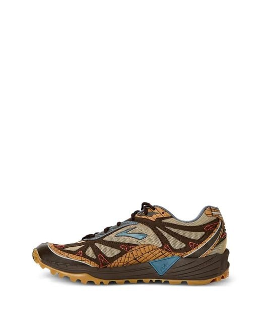 Brooks Brown Baskets Basses Staple X Cascadia 1 for men