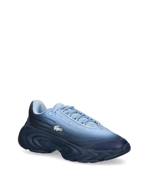 Lacoste Blue Spinor Gradient-Effect Logo-Patch Sneakers for men