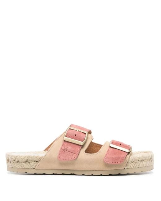 Manebí Pink Venice Suede Espadrilles