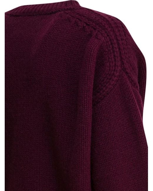 Pull À Col Rond Sa Su Phi en coloris Purple