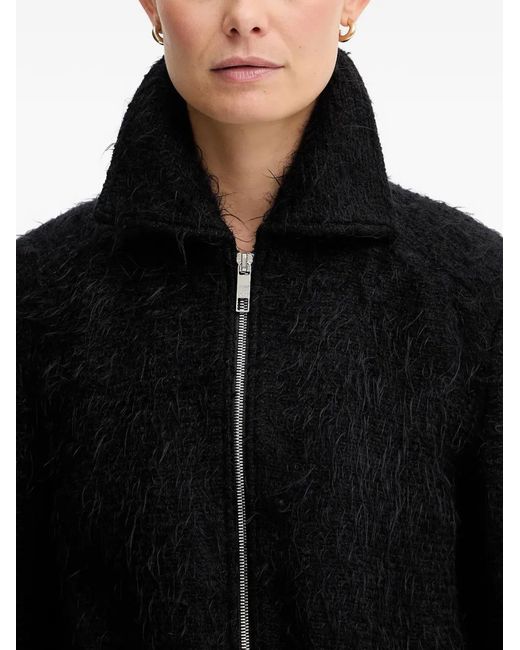 Boss Black Zip Fastening Cropped Jacket