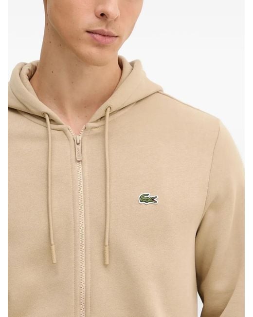 Lacoste Natural Zip-Up Hoodie for men