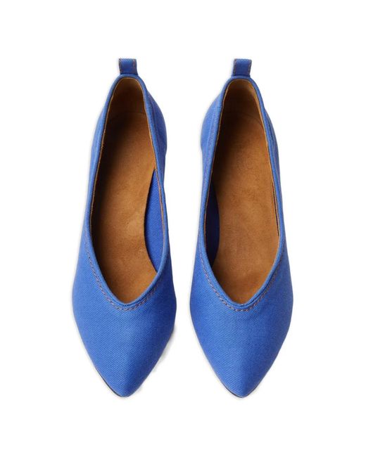 Versace Blue Tina Pump