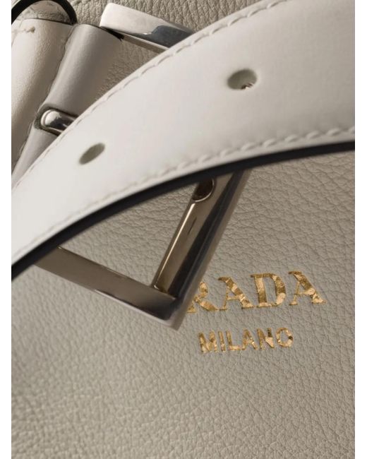 Sac Seau À Détail De Boucle Prada en coloris White