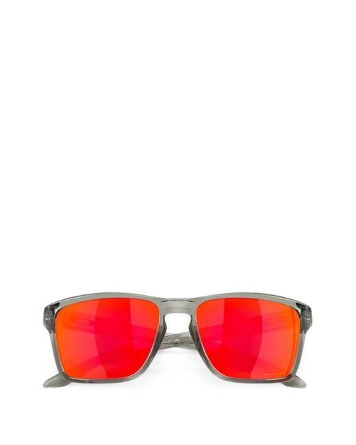 Oakley Red Sylas Rectangle-Frame Sunglasses