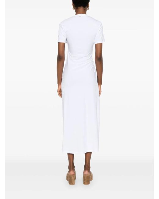 Rabanne White Jersey Midi Dress