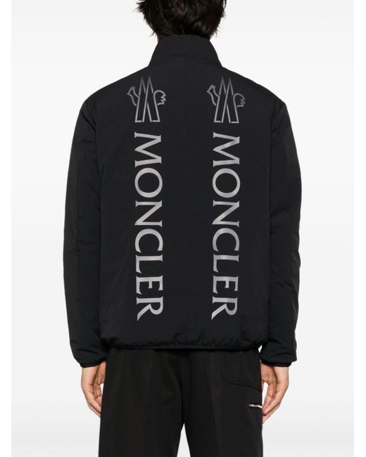 Moncler Gefütterte Ponset Jacke mit Logo-Print in Black für Herren