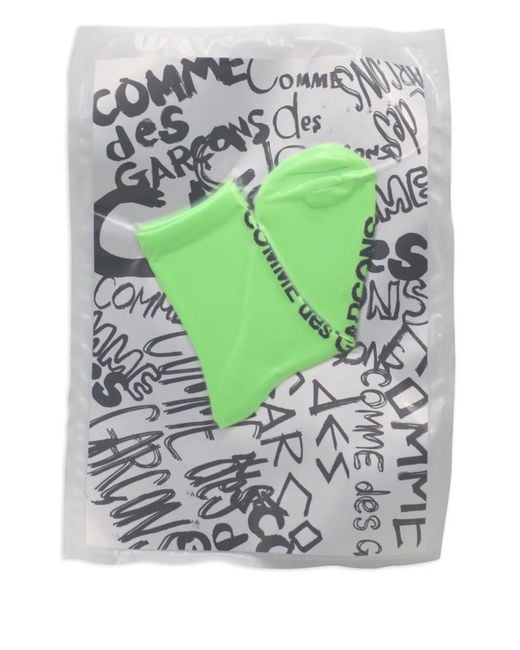 Comme des Garçons Green Socken Mit Logo-Intarsie