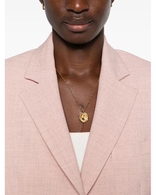 Liu Jo Pink Single-Breasted Blazer