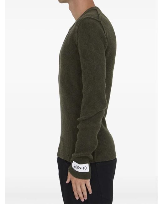 Dolce & Gabbana Green Logo Patch Jumper for men